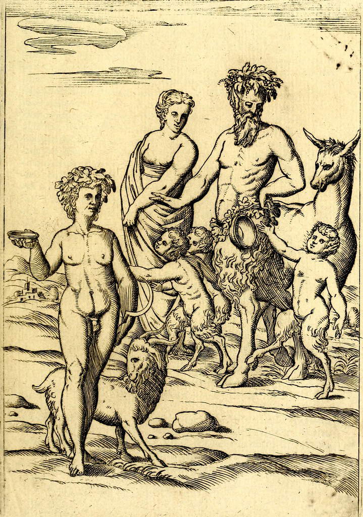Bolognino Zaltieri, Bacchus, veröffentlicht in Vincenzo Cartari, Le imagini de i dei de gli antichi (1592) Bolognino Zaltieri, Bacchus, veröffentlicht in Vincenzo Cartari, Le imagini de i dei de gli antichi (1592)
