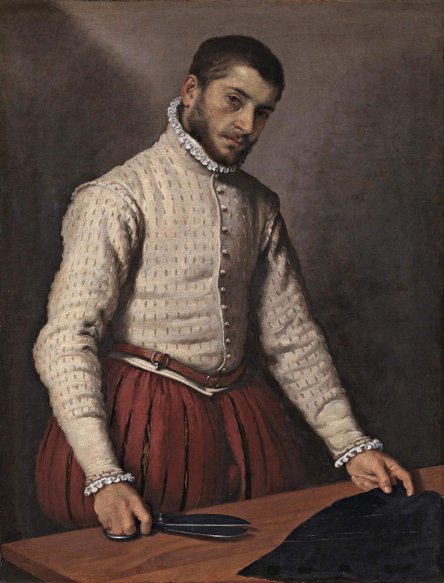 Giovanni Battista Moroni, Der Schnitter (1565-1570; Öl auf Leinwand, 99,5 x 77 cm; London, National Gallery) Giovanni Battista Moroni, Der Schnitter (1565-1570; Öl auf Leinwand, 99,5 x 77 cm; London, National Gallery)