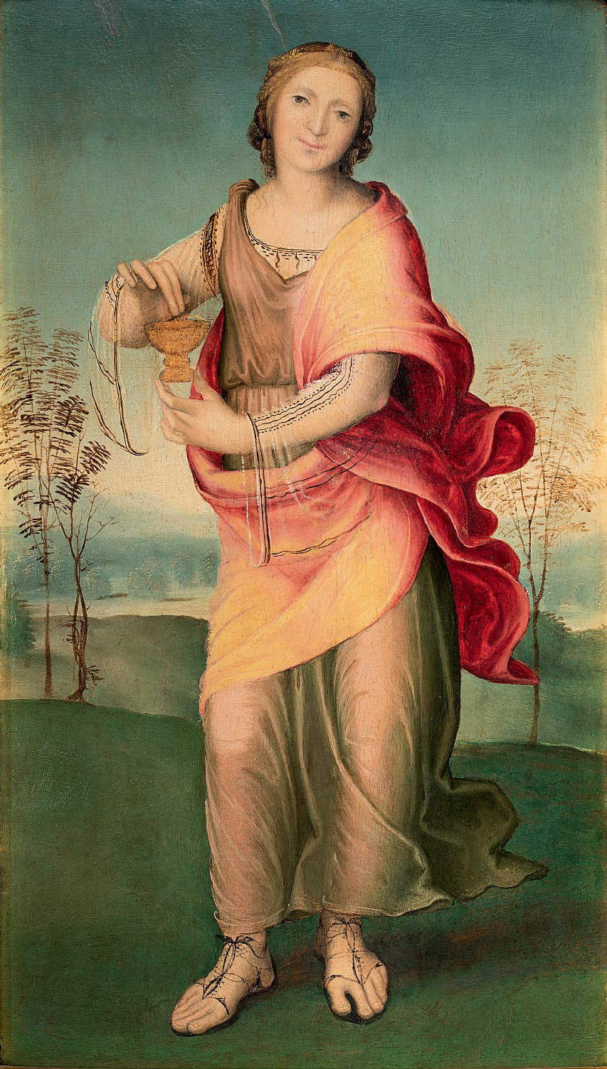 Domenico Beccafumi, Artemisia (1508 ; huile sur panneau, 76,8 x 44,2 cm ; Sienne, collection Chigi Saracini, inv. MPS 847)