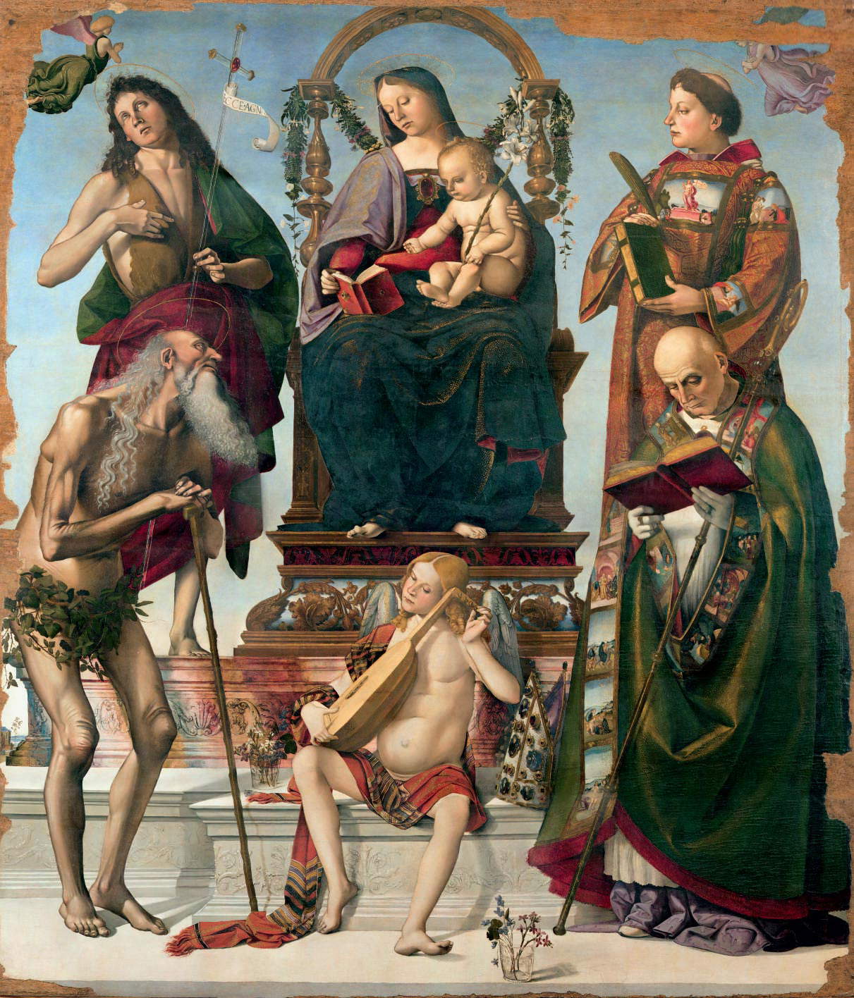 Luca Signorelli, Retable de saint Onofrio (1483-1484 ; huile et tempera sur panneau, 226 x 193,5 cm ; Pérouse, Museo del Capitolo della Cattedrale di San Lorenzo)