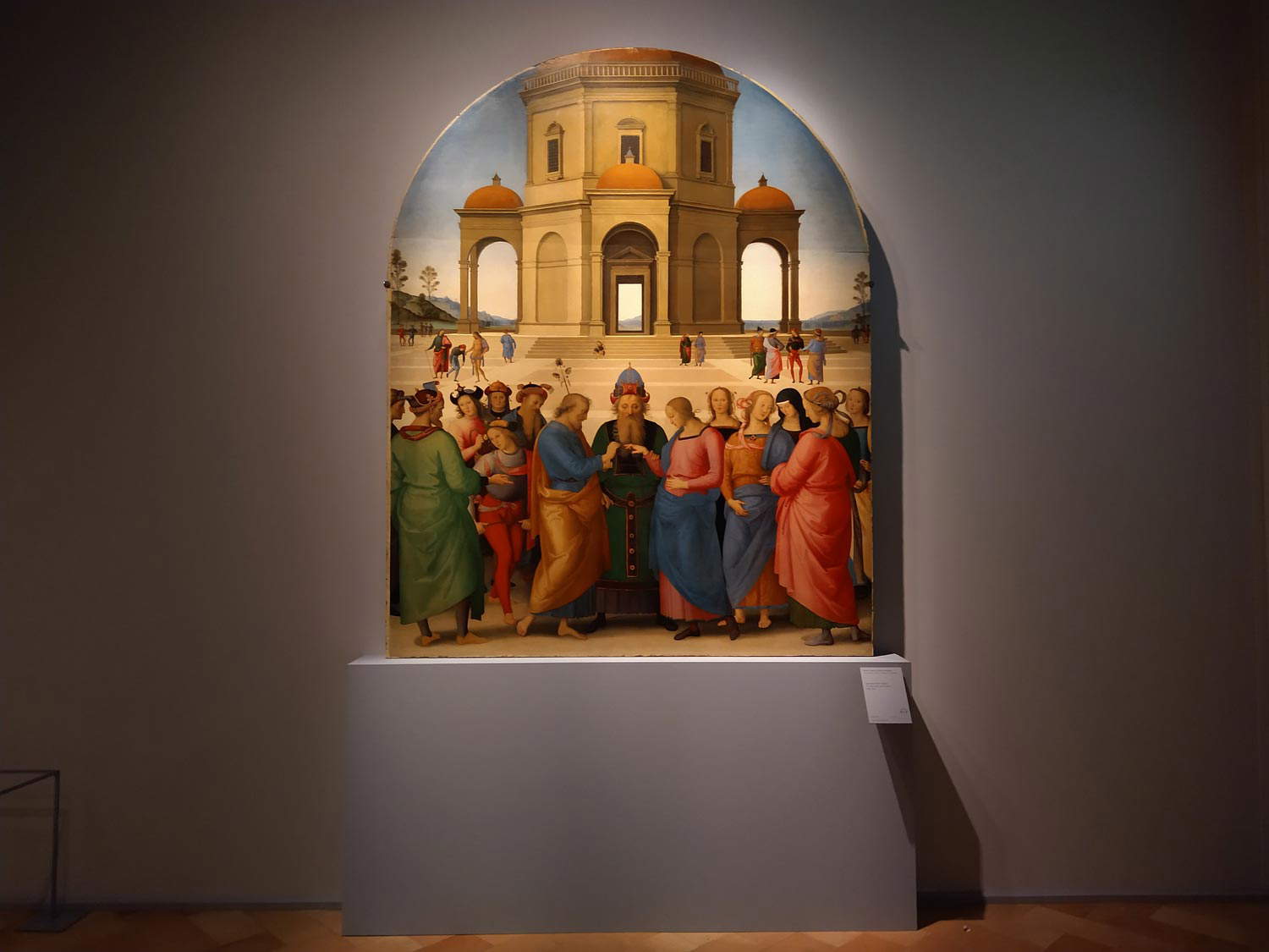 Montaje de la exposición Il meglio maestro d'Italia. Perugino en su época Montaje de la exposición Il meglio maestro d'Italia. Perugino en su época