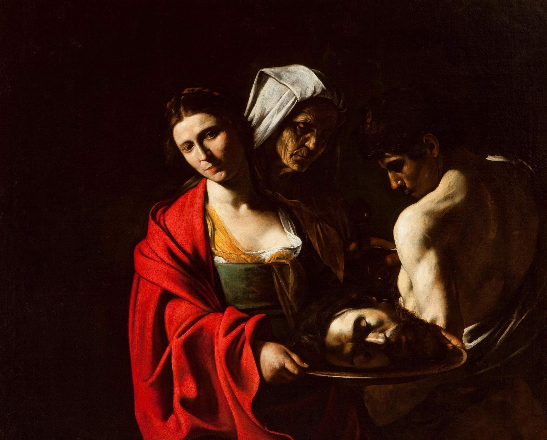 Caravaggio, Salome with the Head of the Baptist (1607) Caravaggio, Salome with the Head of the Baptist (1607)