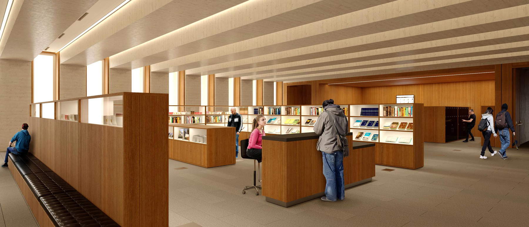 Rendering of the Bookshop Rendering of the Bookshop