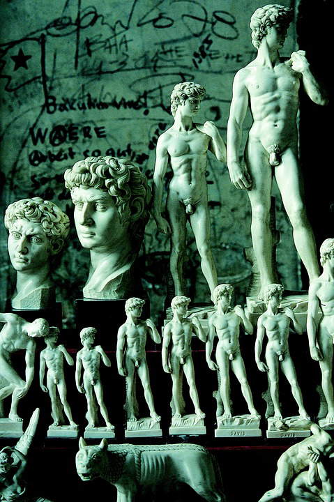 David on the souvenir stalls David on the souvenir stalls