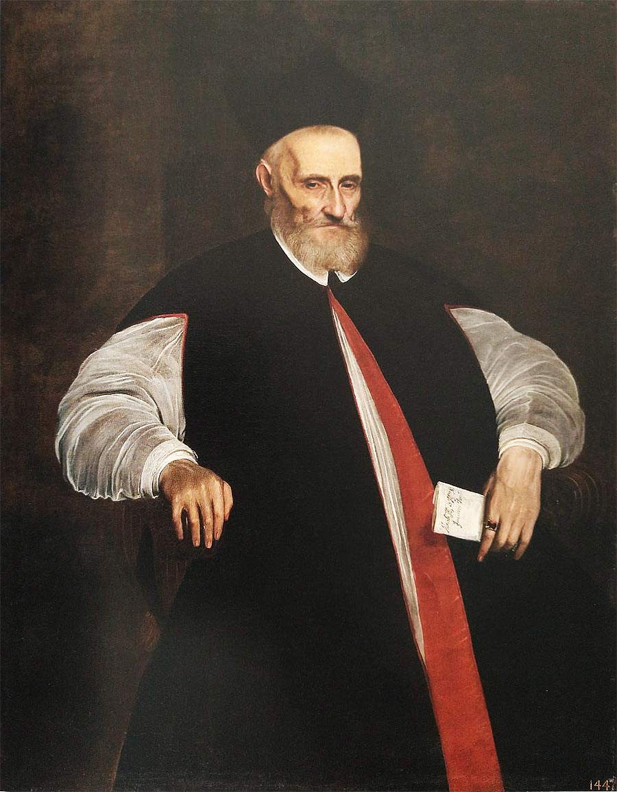 Anónimo del siglo XVII, Retrato de Francesco Barberini como protonotario apostólico (c. 1595; óleo sobre lienzo, 122 x 95 cm; Colección particular)