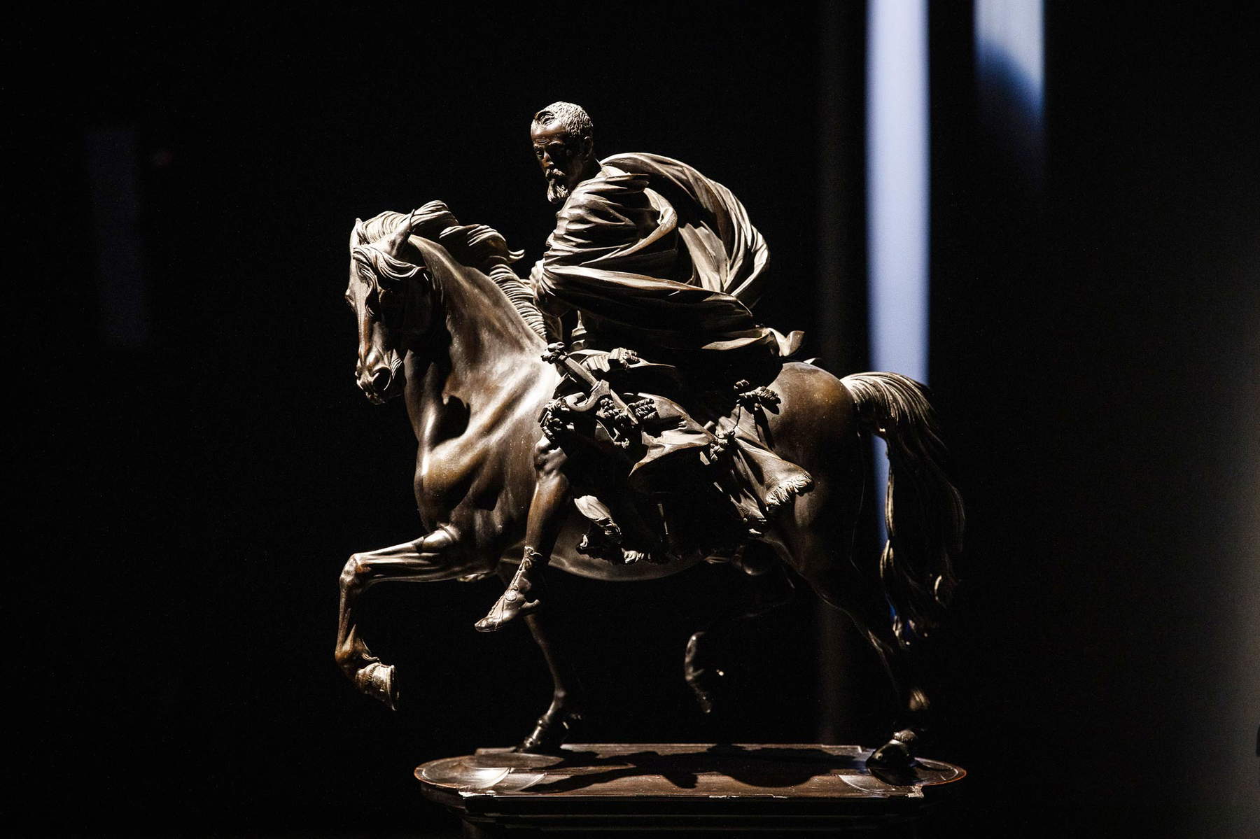 Francesco Mochi, Estatuilla ecuestre de Carlo Barberini (c. 1630; bronce, altura 58 cm - base de madera h 36 cm; Colección particular). Foto: Alberto Novelli