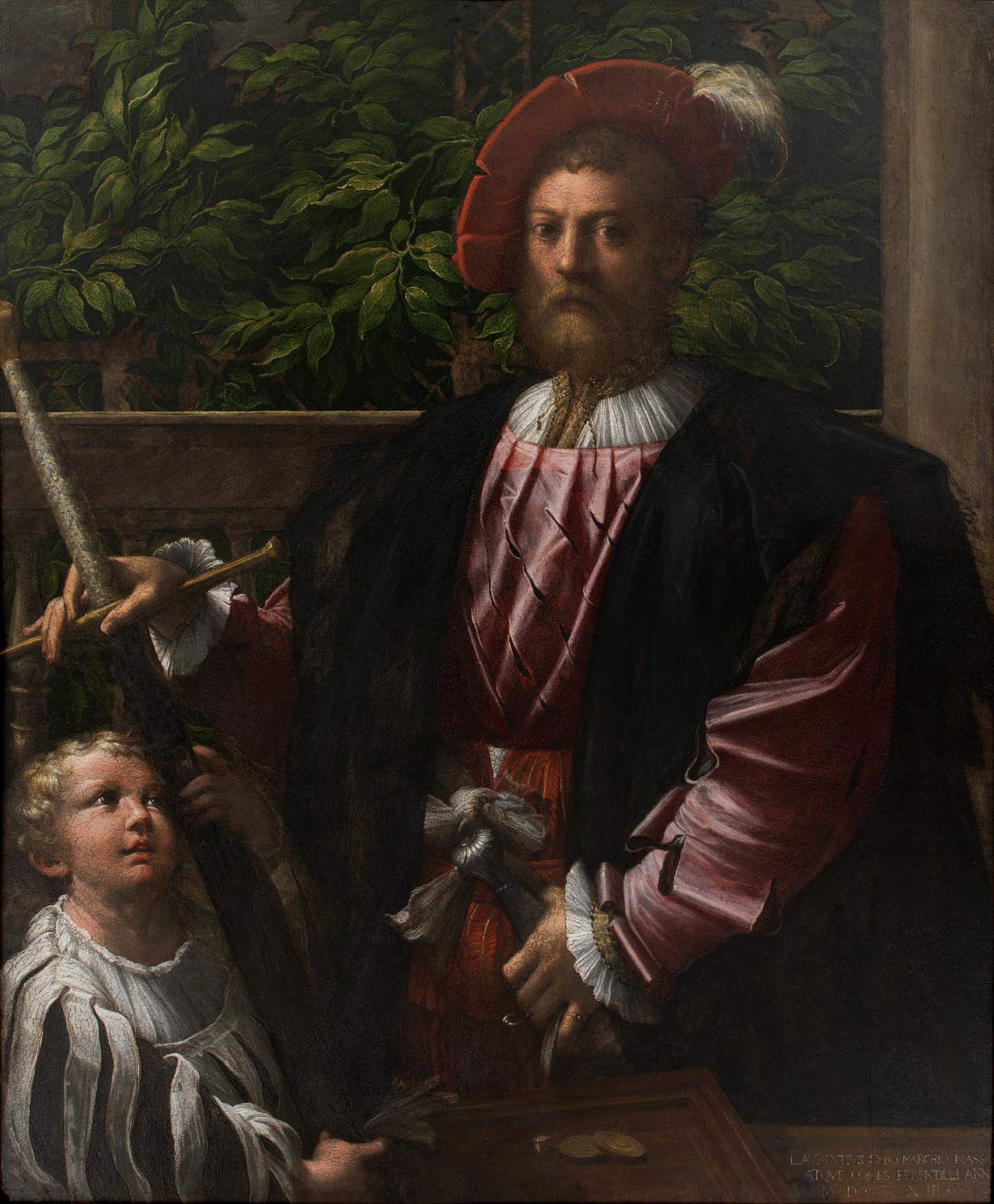 Parmigianino, Retrato de Lorenzo Cybo (1524; óleo sobre tabla, 126 x 104 cm; Copenhague, Statens Museum for Kunst) Parmigianino, Retrato de Lorenzo Cybo (1524; óleo sobre tabla, 126 x 104 cm; Copenhague, Statens Museum for Kunst)