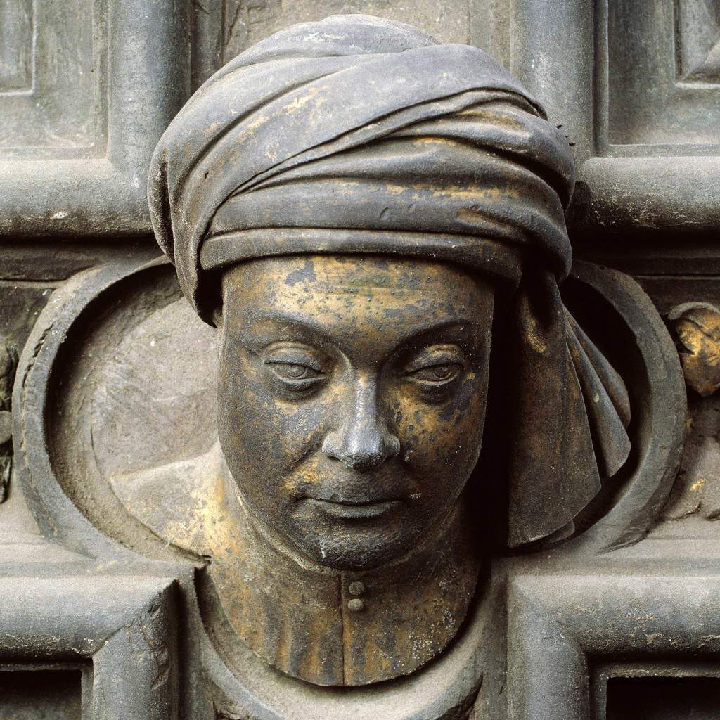 Selbstbildnis von Lorenzo Ghiberti am Nordtor