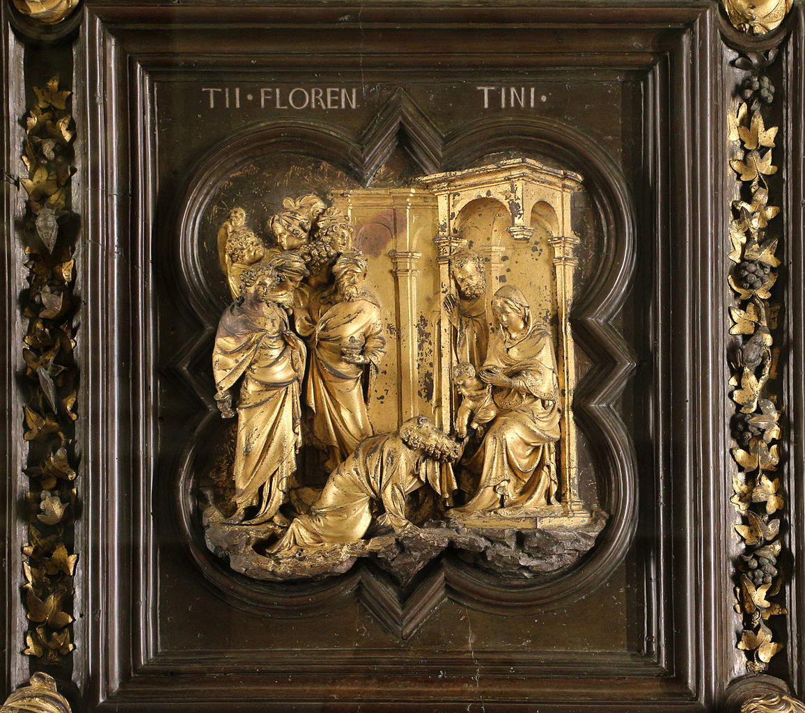 Lorenzo Ghiberti, Nordtor, Anbetung der Könige