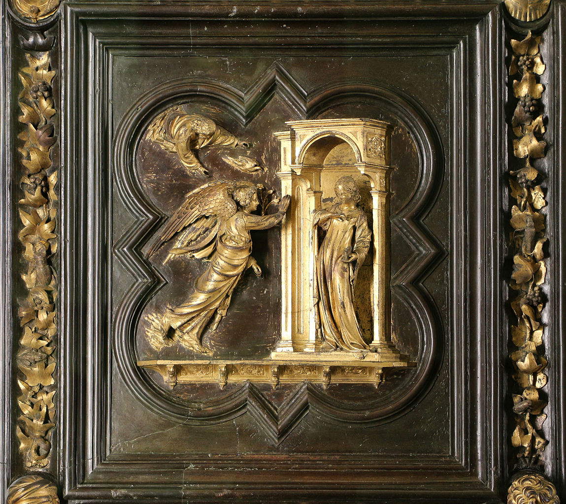 Lorenzo Ghiberti, Nordtor, Verkündigung