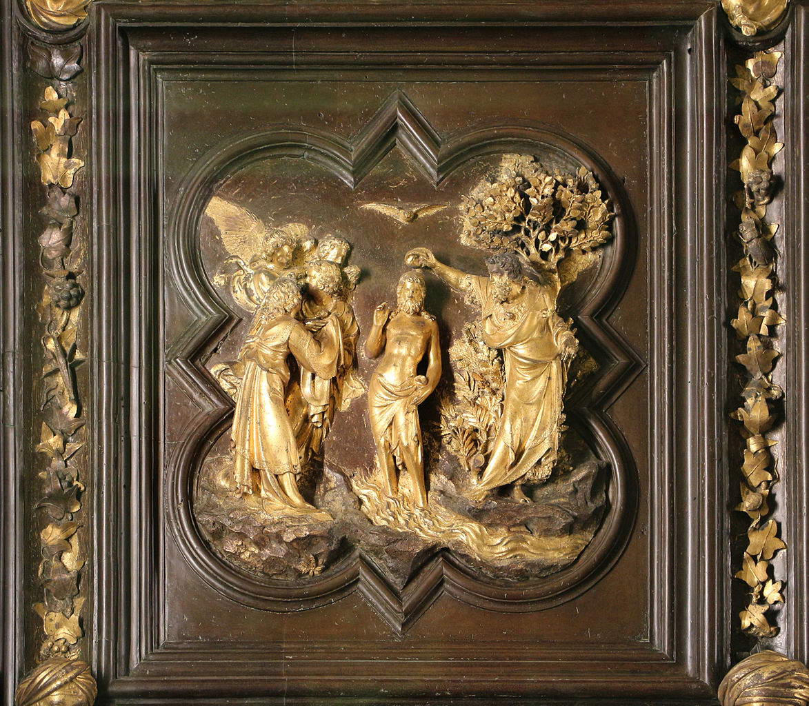 Lorenzo Ghiberti, Nordtor, Taufe Christi