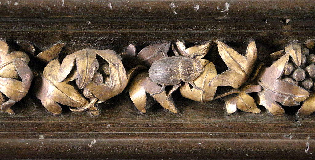 Lorenzo Ghiberti, Nordtor, Rahmen mit Skarabäus
