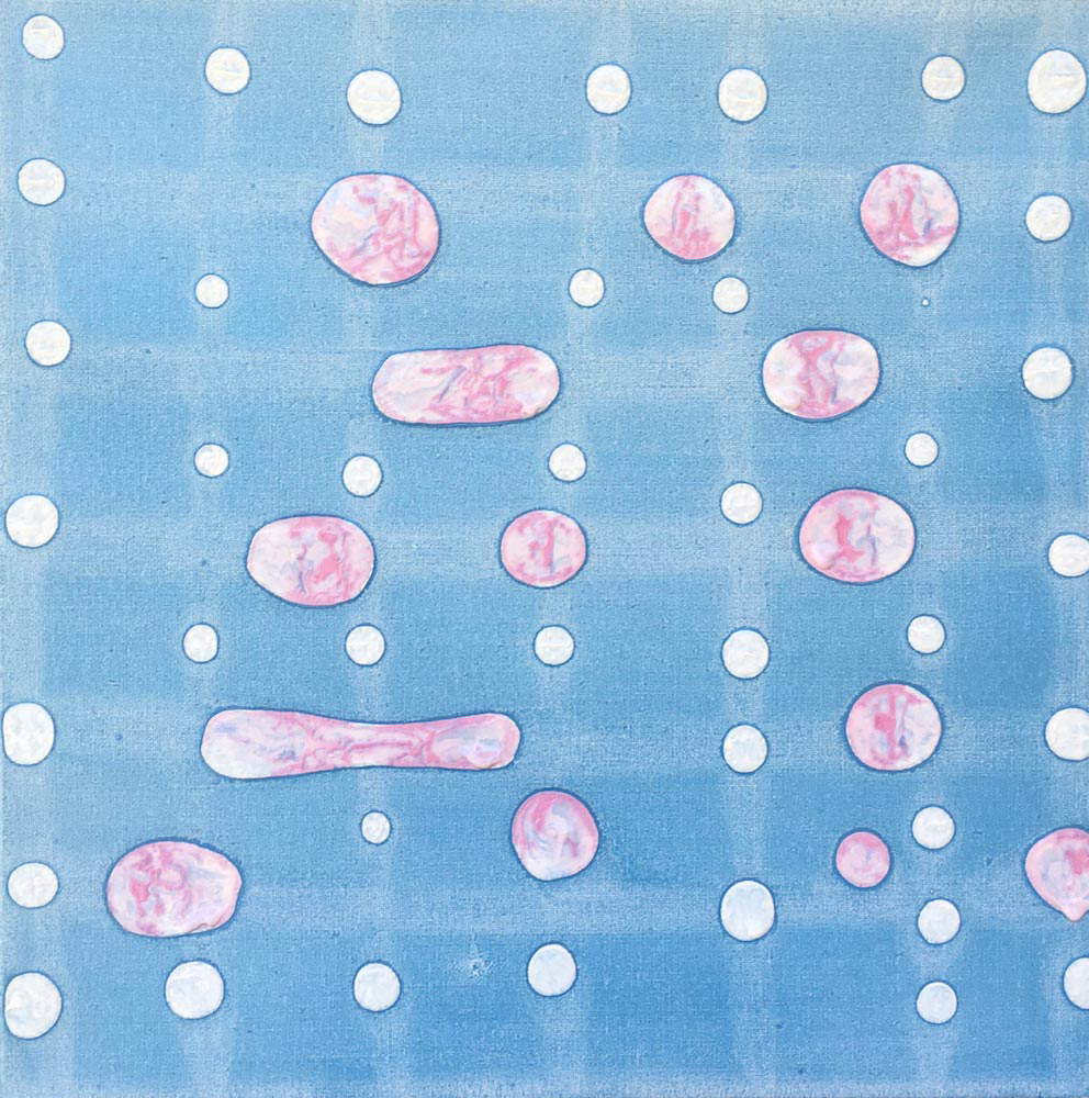 Letizia Galli, Grid 22.4 (2022; tecniche miste su tela, 30 x 30 cm) Letizia Galli, Grid 22.4 (2022; tecniche miste su tela, 30 x 30 cm)