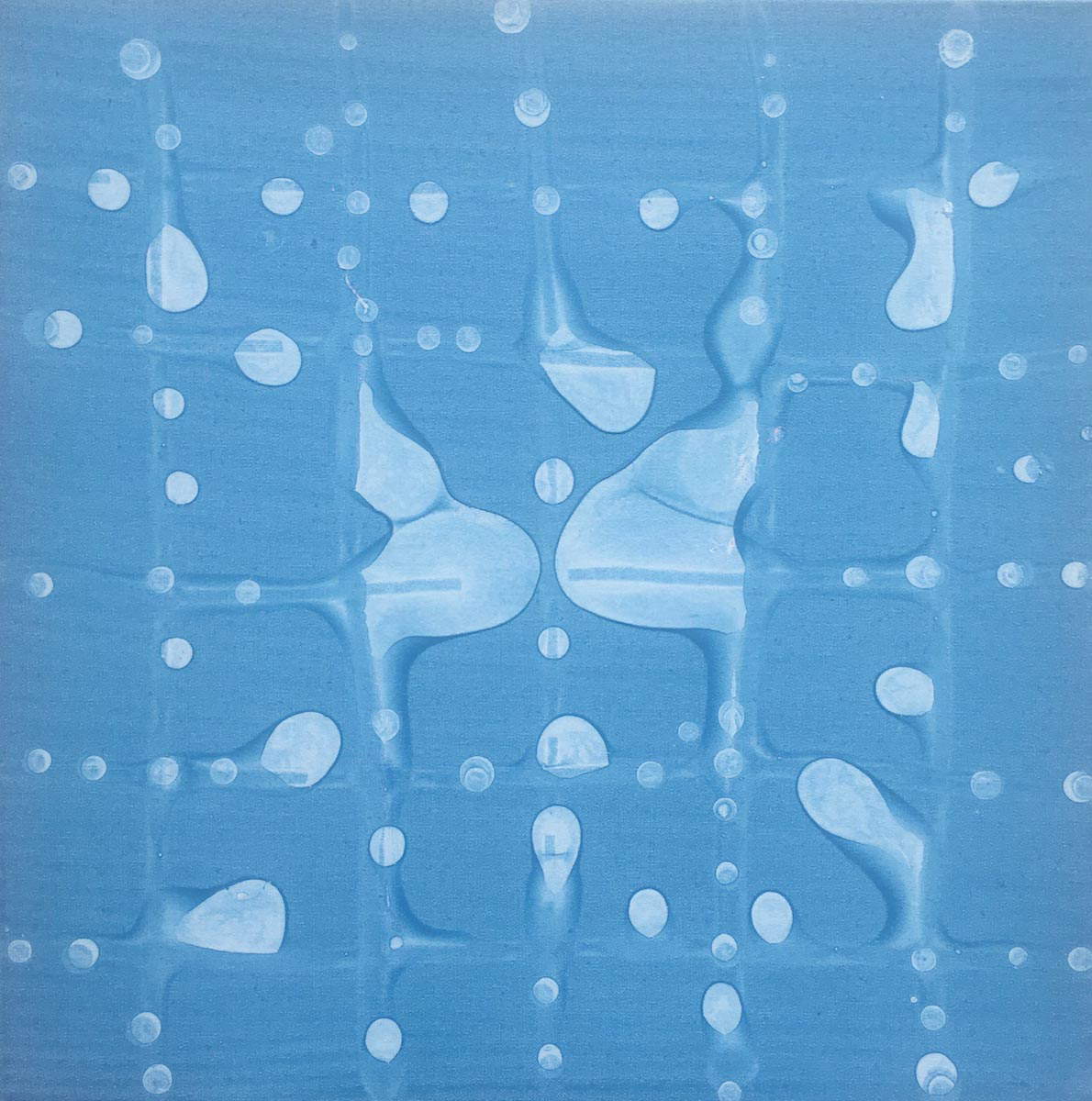 Letizia Galli, Grid 22.8 (2022; olio su tela, 40 x 40 cm) Letizia Galli, Grid 22.8 (2022; olio su tela, 40 x 40 cm)