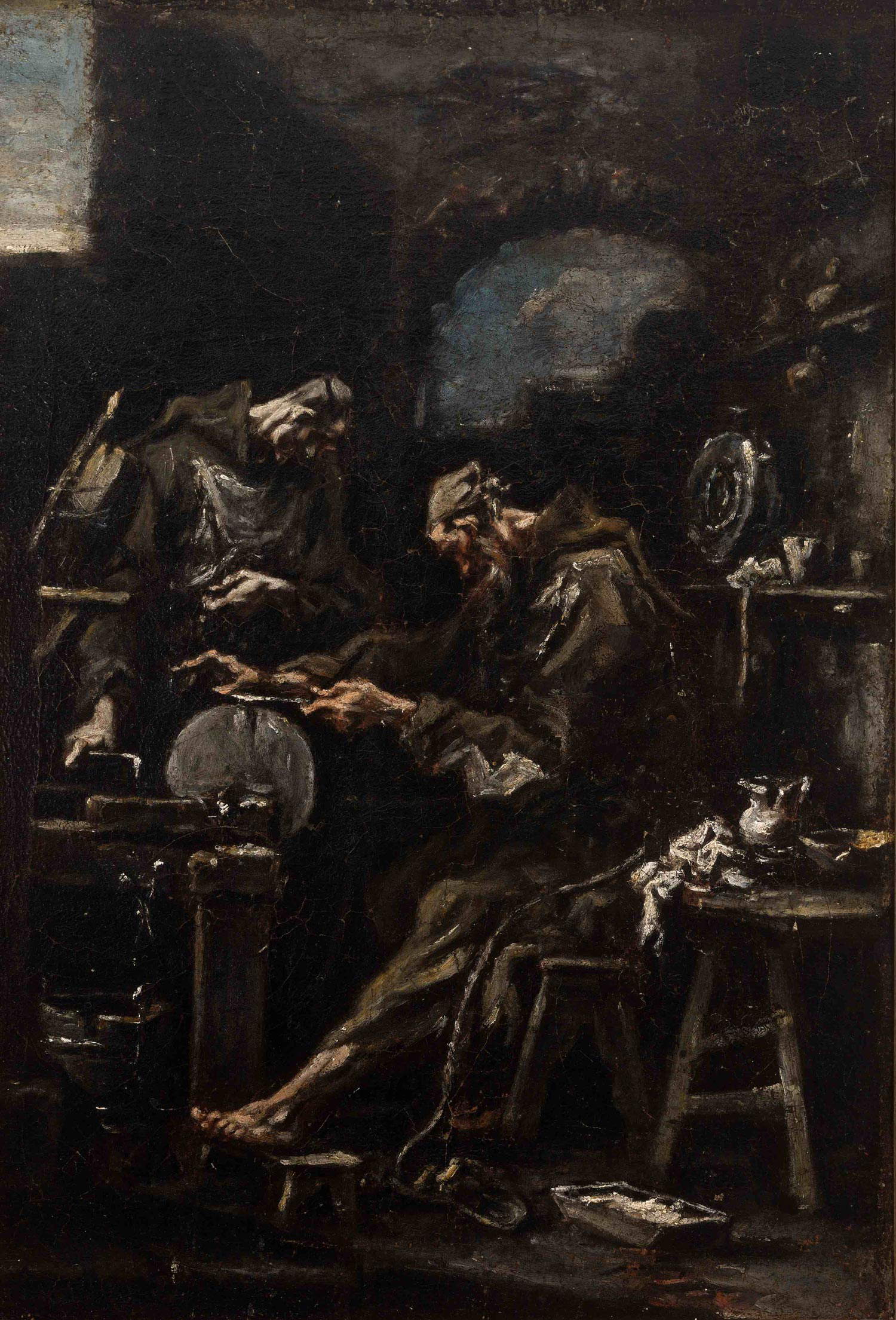 Alessandro Magnasco, Frères broyeurs (huile sur toile, 45 x 31,5 cm ; collection privée) Alessandro Magnasco, Frères broyeurs (huile sur toile, 45 x 31,5 cm ; collection privée)