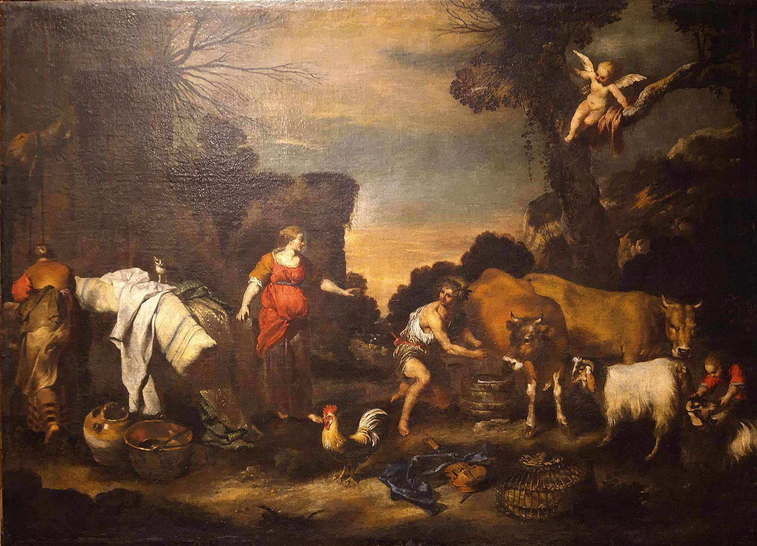 Anton Maria Vassallo, Apollon le berger (huile sur toile, 70 x 96,5 cm ; Gênes, collection privée) Anton Maria Vassallo, Apollon le berger (huile sur toile, 70 x 96,5 cm ; Gênes, collection privée)