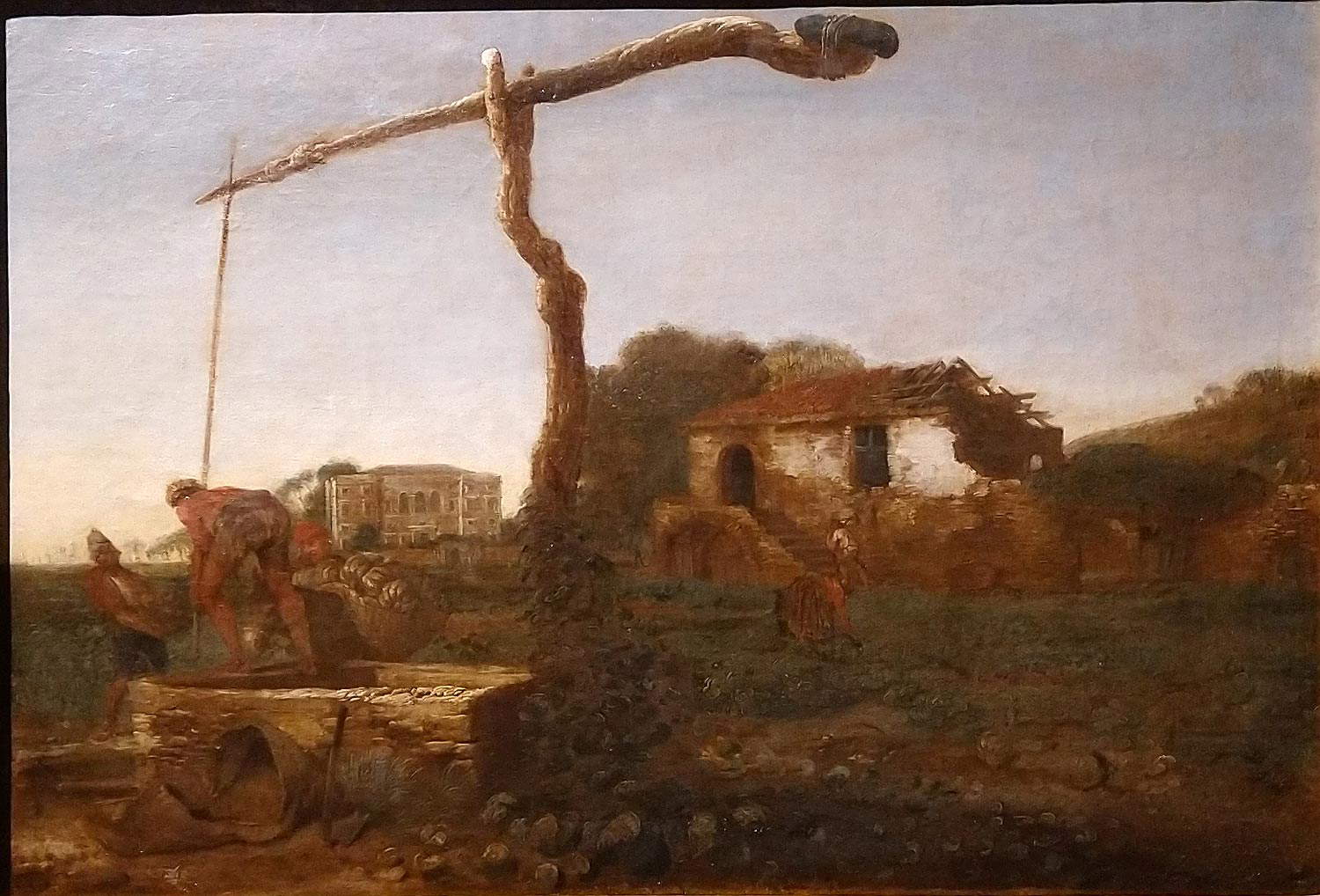 Antonio Travi, Paysage avec paysans cueillant des citrouilles (huile sur toile, 44,5 x 64,6 cm ; Gênes, Museo dell'Accademia Ligustica di Belle Arti) Antonio Travi, Paysage avec paysans cueillant des citrouilles (huile sur toile, 44,5 x 64,6 cm ; Gênes, Museo dell'Accademia Ligustica di Belle Arti)