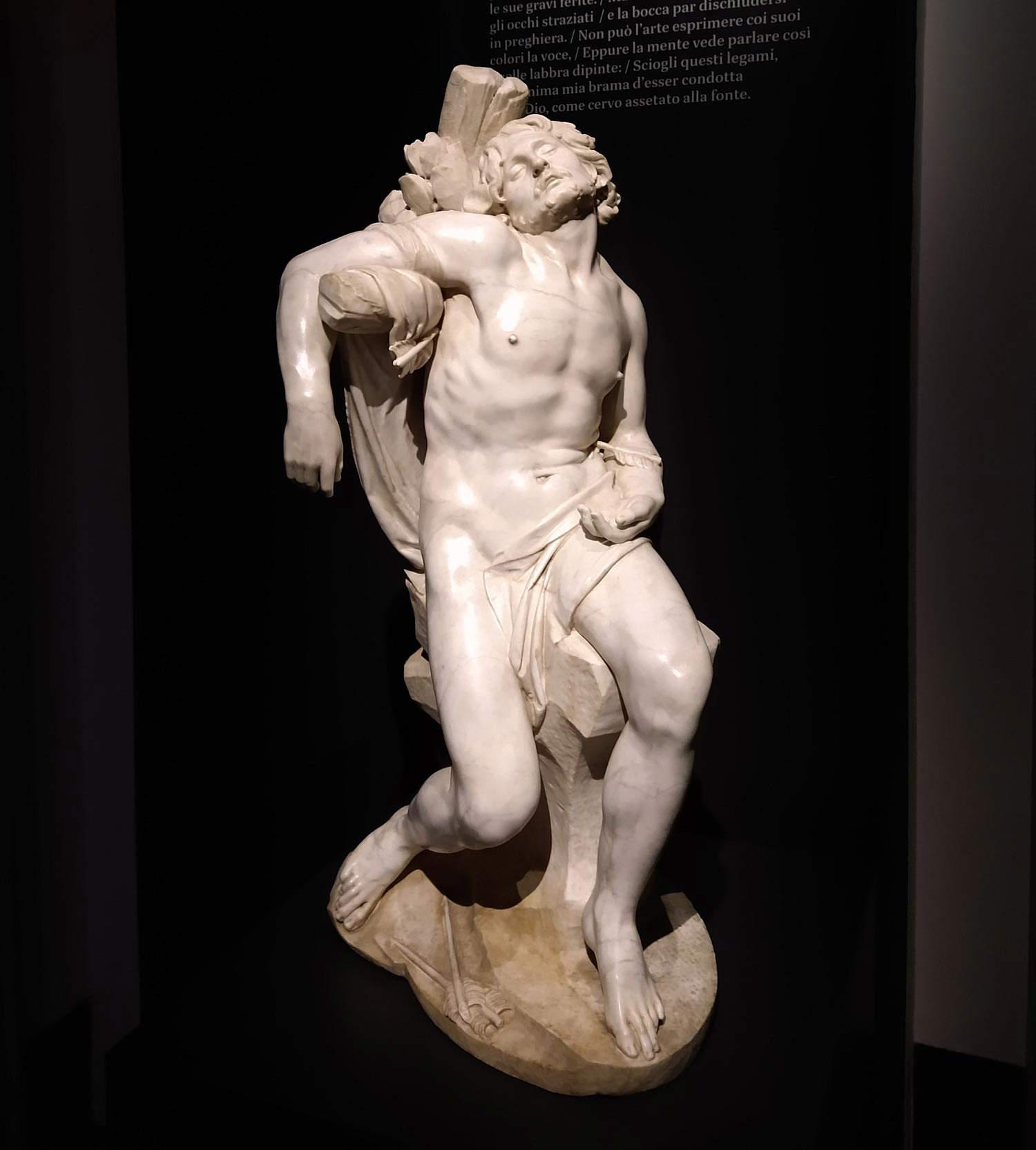 La fedele riproduzione del San Sebastiano di Bernini esposto alla mostra su Urbano VIII a Palazzo Barberini La fedele riproduzione del San Sebastiano di Bernini esposto alla mostra su Urbano VIII a Palazzo Barberini