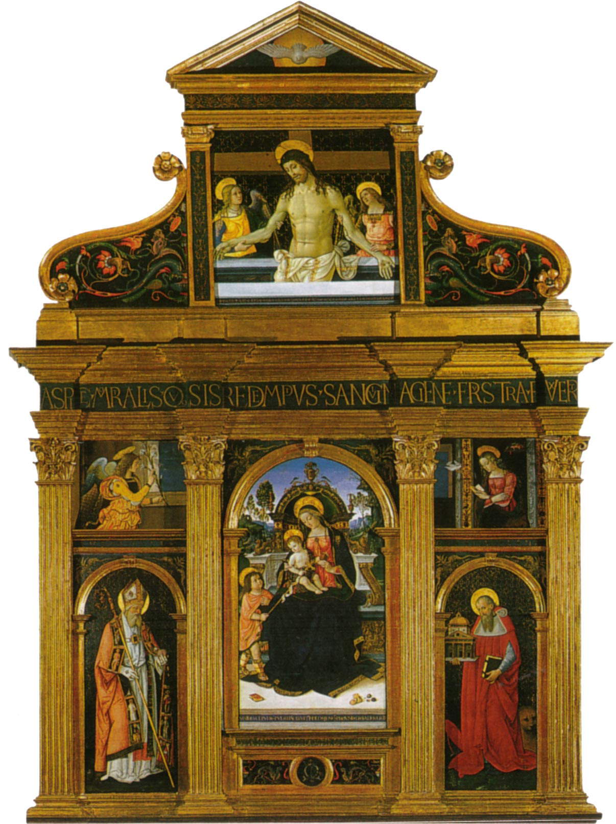 Pinturicchio, Pala di Santa Maria dei Fossi (1496-1498; olio e tavola su tela, 513 &times; 314 cm; Perugia, Galleria Nazionale dell'Umbria)
