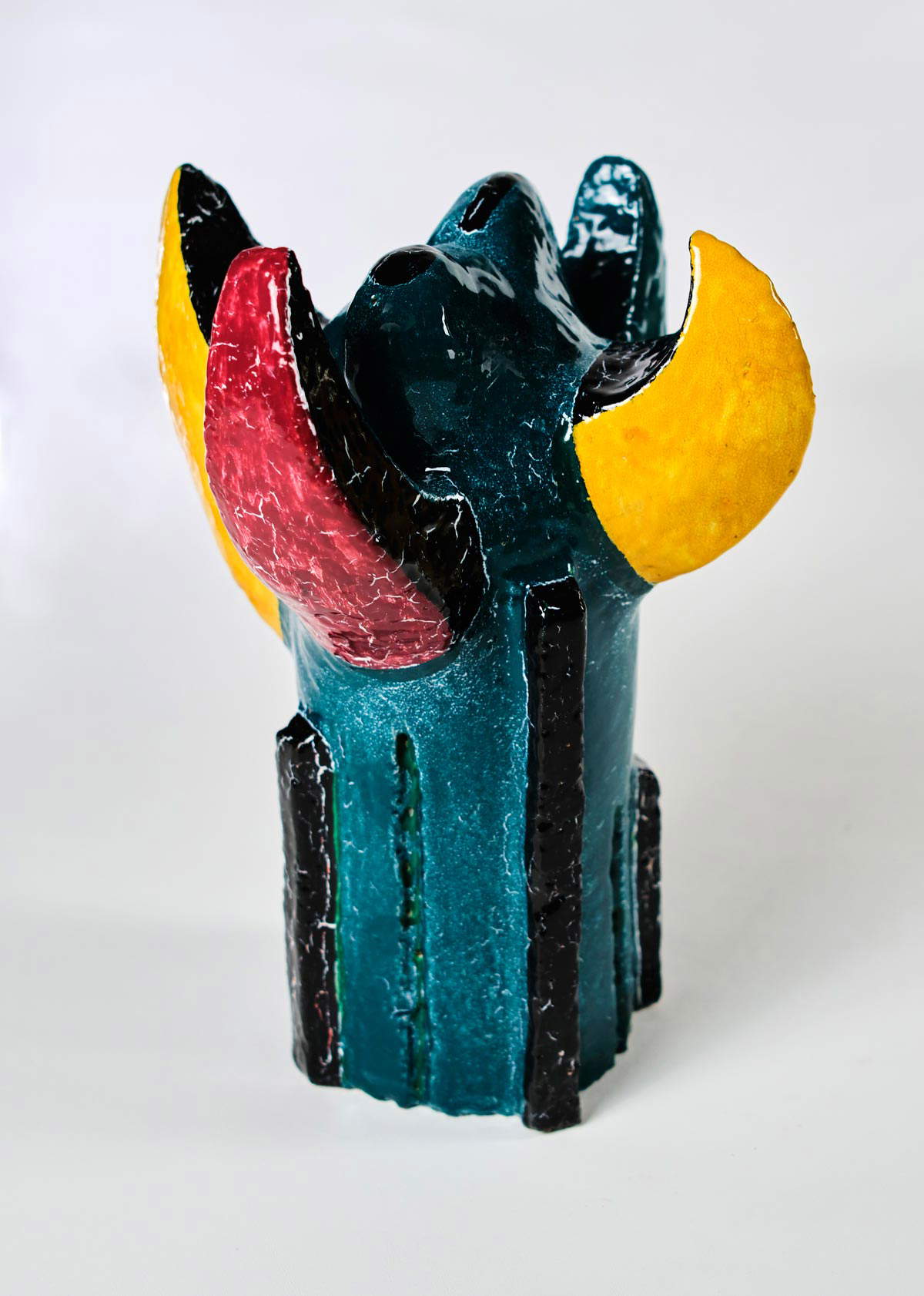 Mario Rossello, Totemic Flower (1992; Keramik, 32 x 25 cm; Albissola Marina, Studio Mario Rossello)