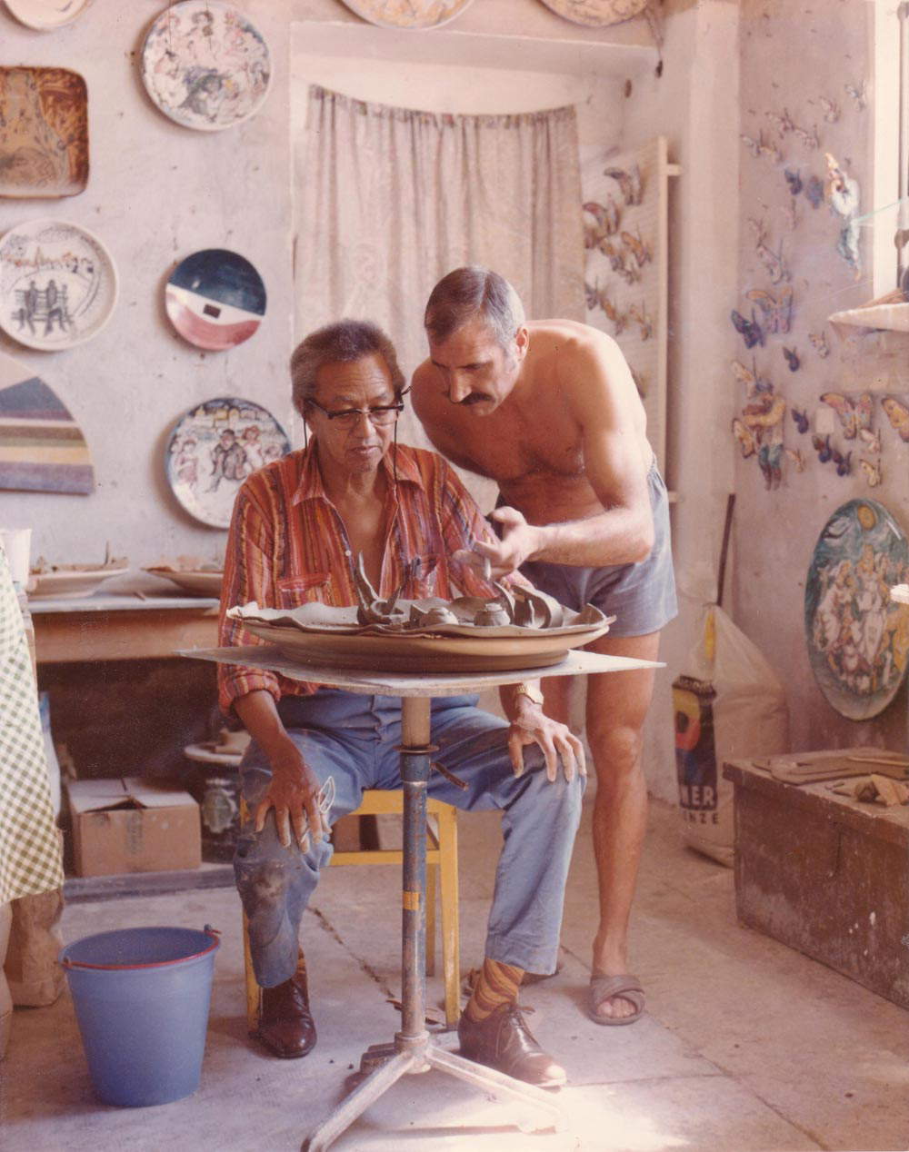 Wifredo Lam, Giovanni Poggi, 1975 &copy; Keramikarchiv San Giorgio, Giovanni und Piero Poggi