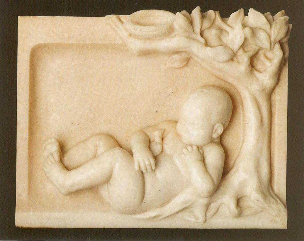 Arrigo Minerbi, The Two Innocents (1942; marble; private collection)