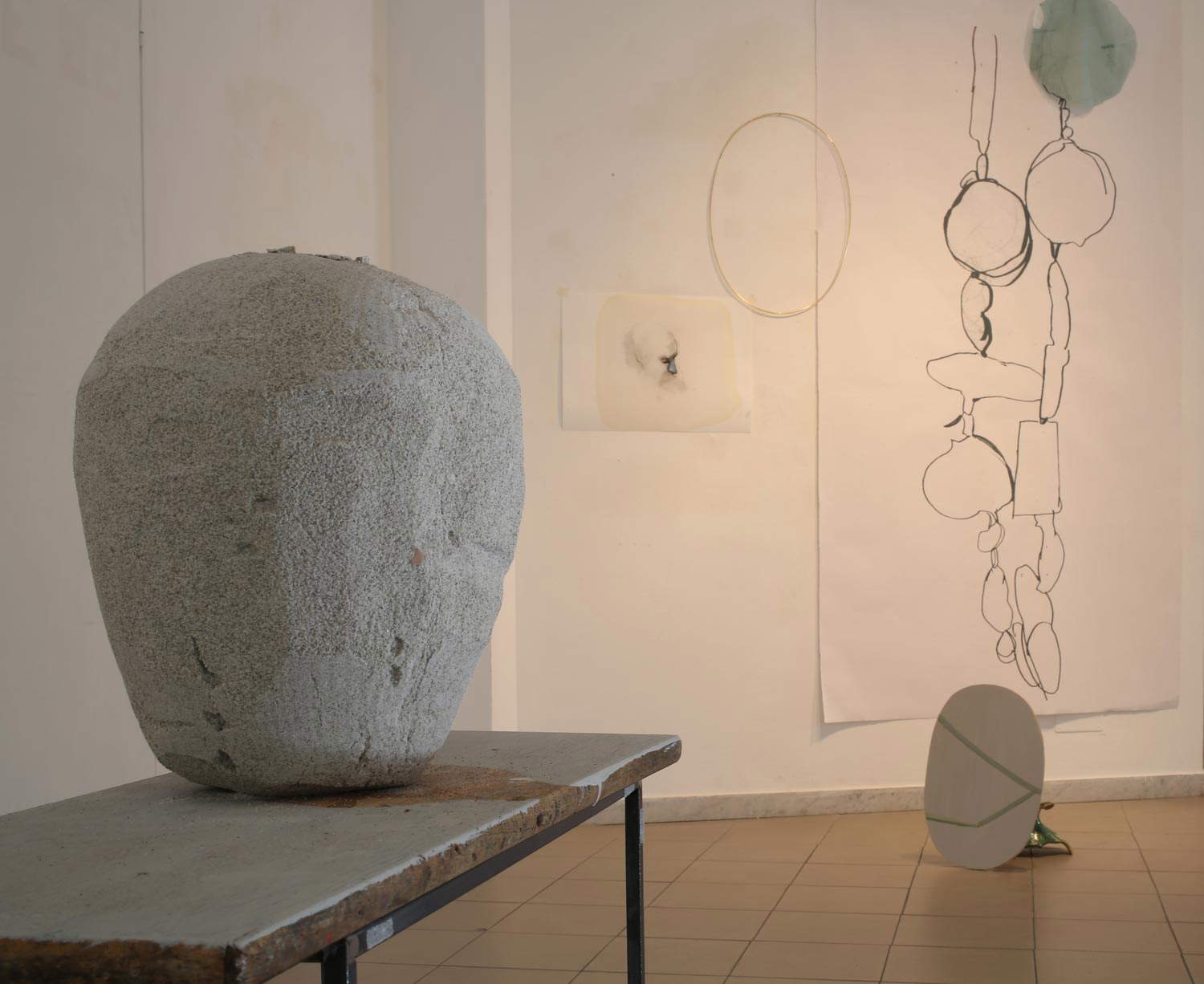 Between the studio, 2015, La Spezia High School of Art. Photo: Benvenuto Saba