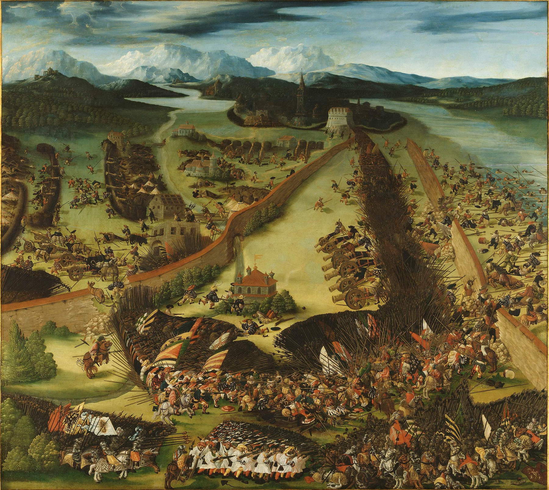 Rupert Heller, Bataille de Pavie (1525 ; huile sur panneau, 115 x 128 cm ; Stockholm, Nationalmuseum) Rupert Heller, Bataille de Pavie (1525 ; huile sur panneau, 115 x 128 cm ; Stockholm, Nationalmuseum)