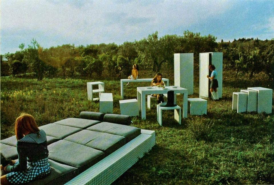 Furniture from the Measure series published in Domus of December 1972 Furniture from the Measure series published in Domus of December 1972