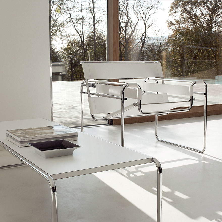 La silla Wassily producida actualmente por Knoll. Foto: Knoll La silla Wassily producida actualmente por Knoll. Foto: Knoll