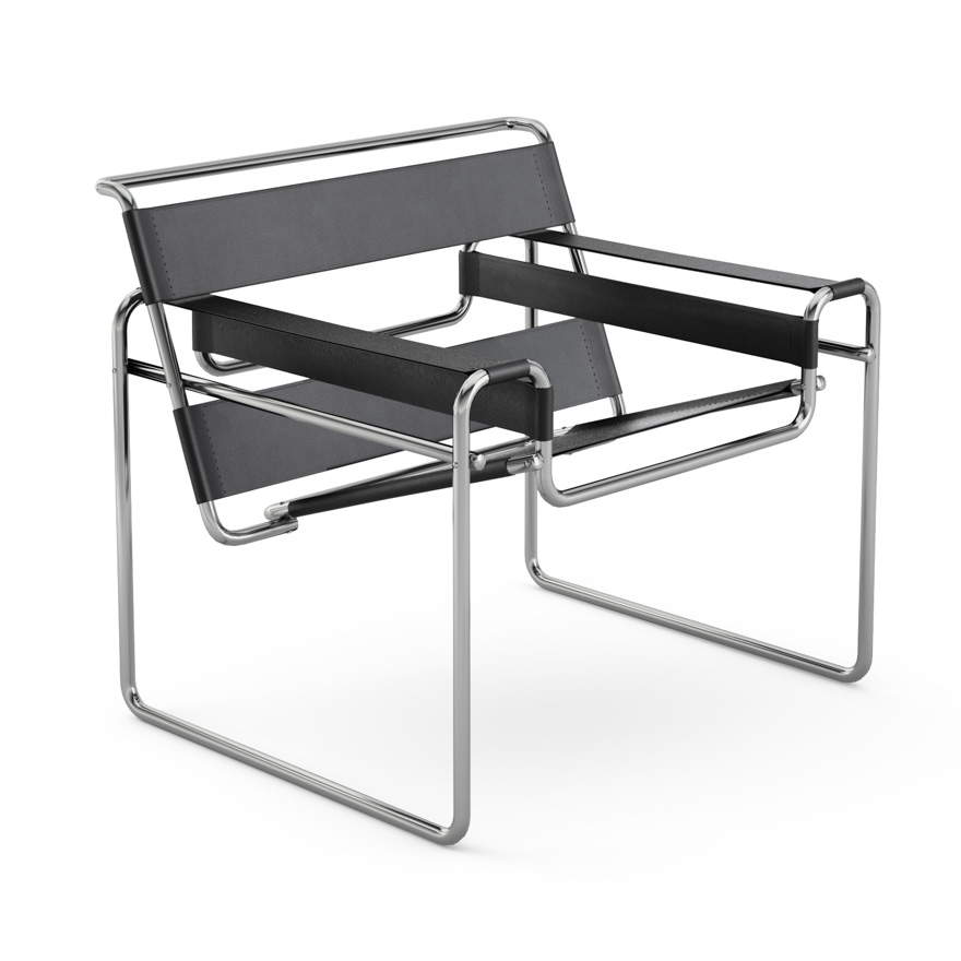 La silla Wassily producida actualmente por Knoll. Foto: Knoll La silla Wassily producida actualmente por Knoll. Foto: Knoll