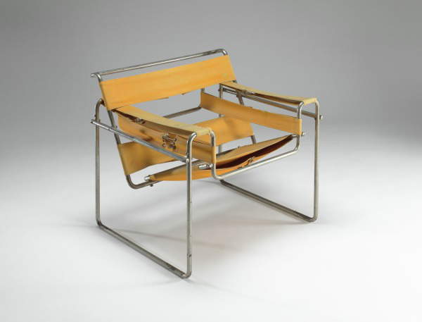 Marcel Breuer, Modelo B3 (1925; acero tubular cromado y lienzo natural, 73 x 81,9 x 73,9 cm; Richmond, Museo de Bellas Artes de Virginia) Marcel Breuer, Modelo B3 (1925; acero tubular cromado y lienzo natural, 73 x 81,9 x 73,9 cm; Richmond, Museo de Bellas Artes de Virginia)