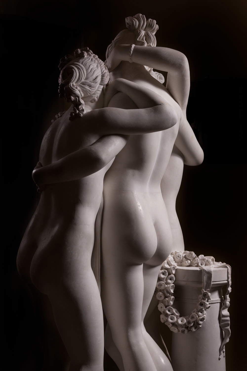 Antonio Canova, Le tre Grazie (gesso), dettaglio Antonio Canova, Le tre Grazie (gesso), dettaglio