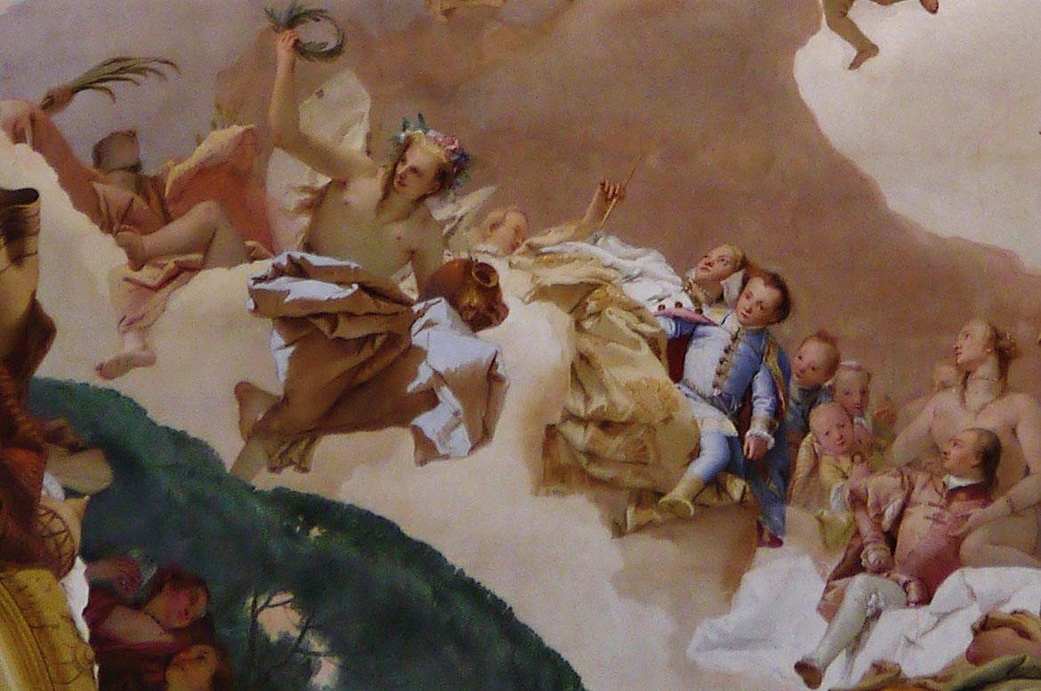 Le printemps, les joueurs, Vénus et les membres de la famille Pisani