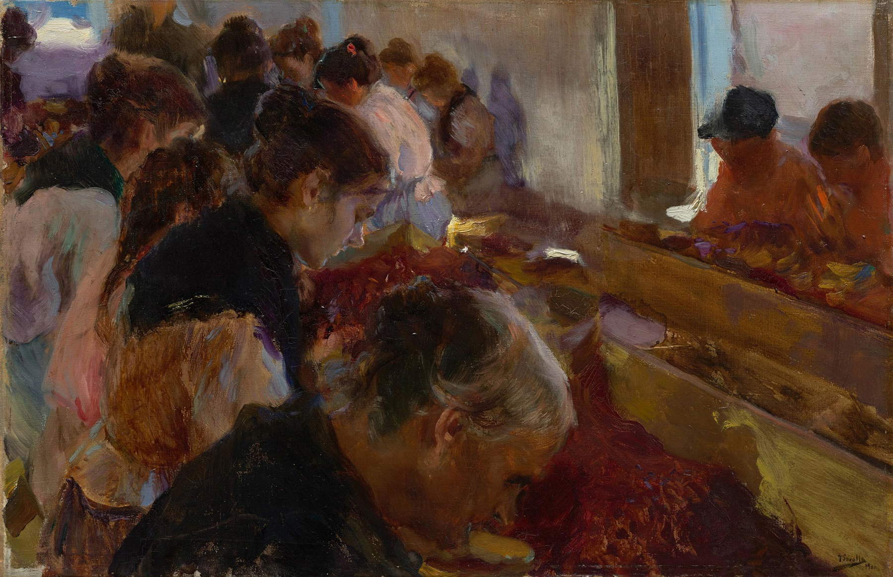 Joaqu&iacute;n Sorolla, Elaboraci&oacute;n de la pasa. J&aacute;vea (1900; oil on canvas; Colecci&oacute;n Masaveu) Joaqu&iacute;n Sorolla &copy; Fundaci&oacute;n Mar&iacute;a Cristina Masaveu Peterson. Photo: Marcos Morilla