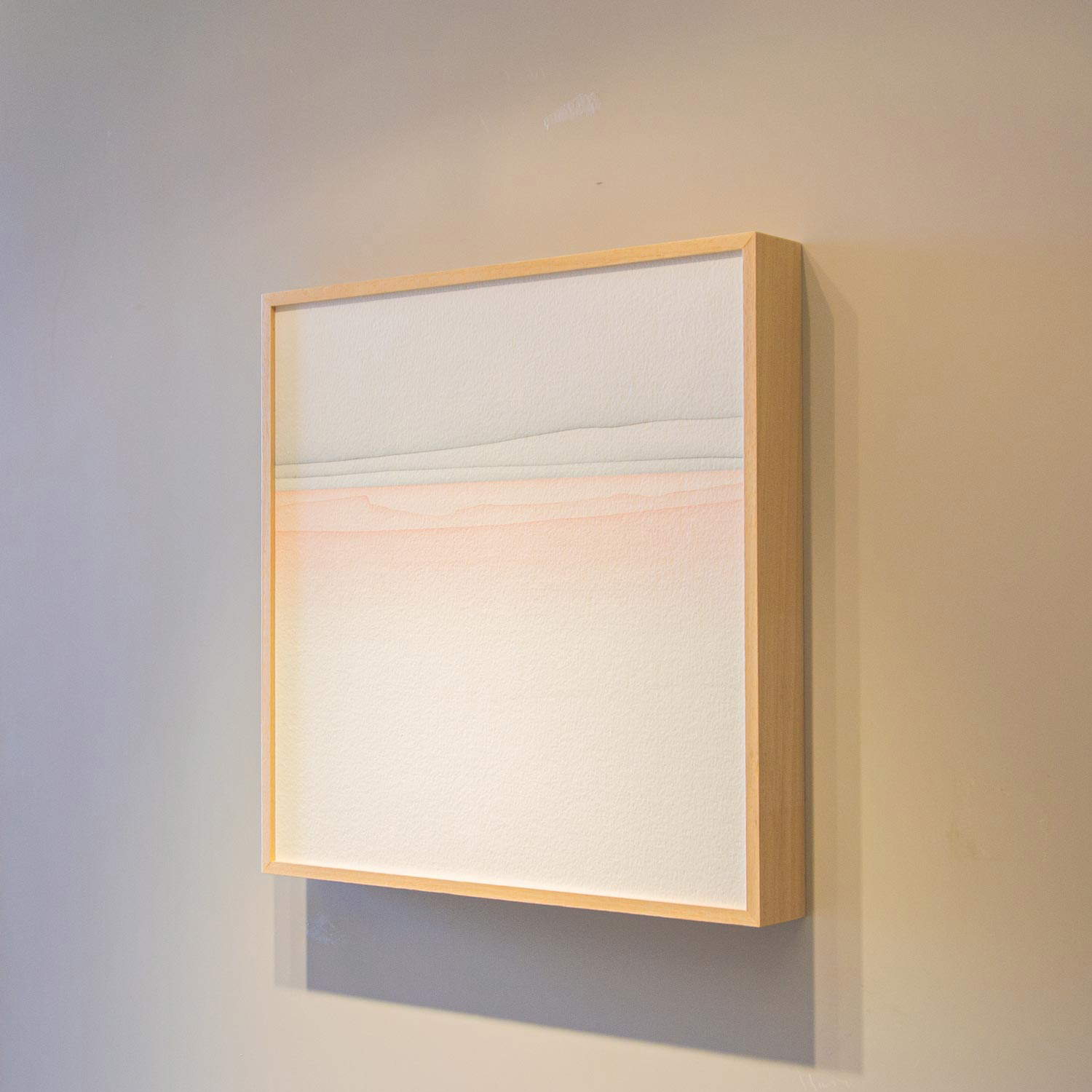 Minus.log, Sólo se ve el silencio (2023; acuarela sobre papel de 600 g, 35 x 35 cm)