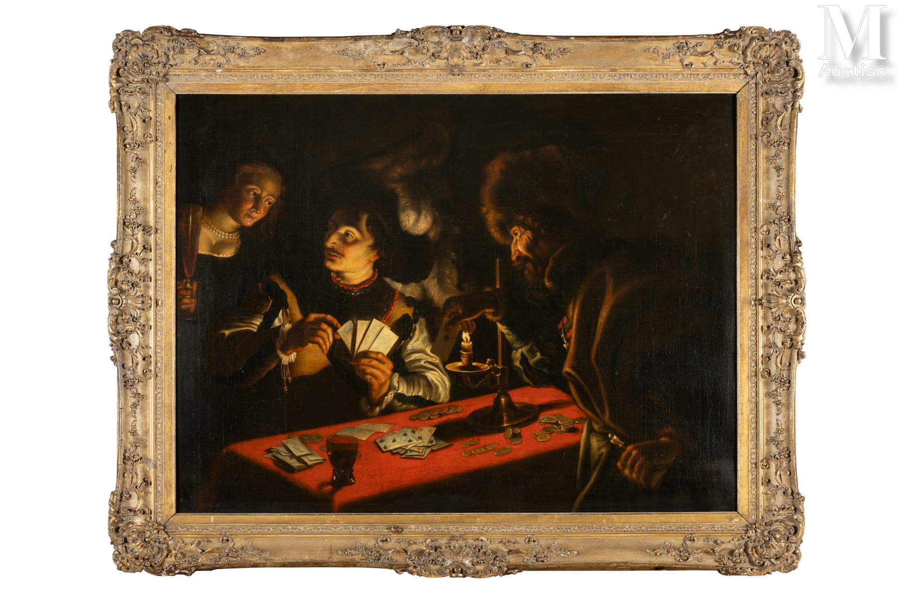 Gerard Seghers, Joueurs de cartes (huile sur toile, 105 x 138 cm) Gerard Seghers, Joueurs de cartes (huile sur toile, 105 x 138 cm)