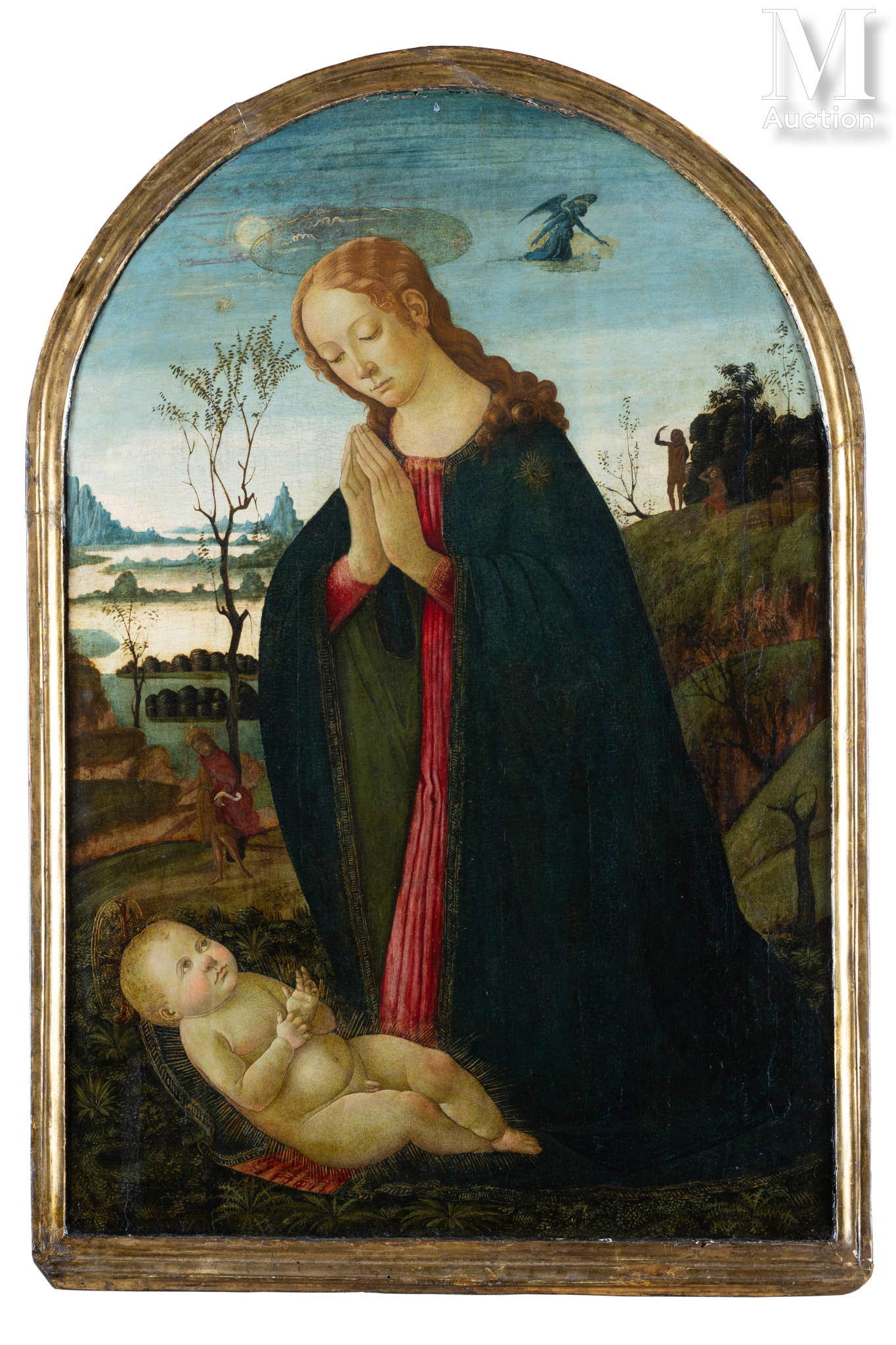 Jacopo del Sellaio, Madone en adoration de l'enfant Jésus (tempera sur panneau nervuré, 94 x 61,5 cm) Jacopo del Sellaio, Madone en adoration de l'enfant Jésus (tempera sur panneau nervuré, 94 x 61,5 cm)
