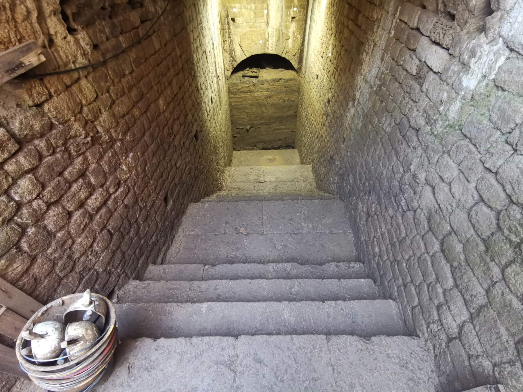 La excavación del anfiteatro de Volterra, 