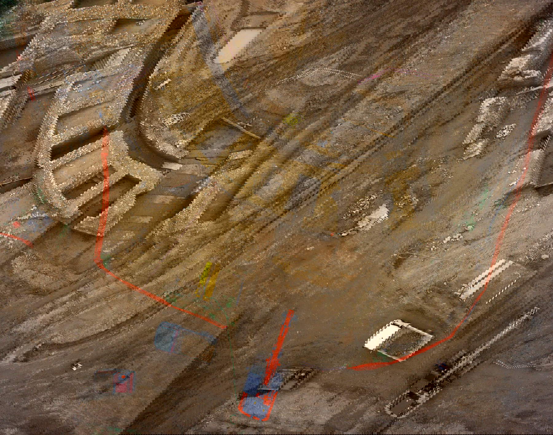 La excavación del anfiteatro de Volterra, 