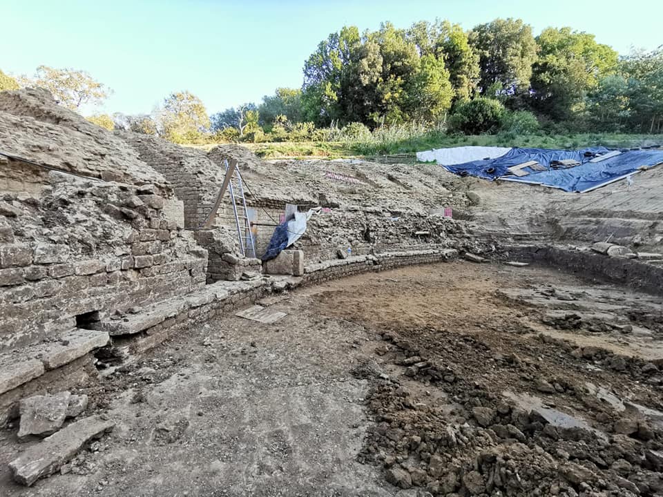 La excavación del anfiteatro de Volterra, 