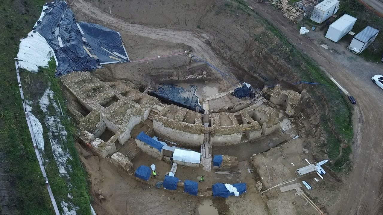 La excavación del anfiteatro de Volterra, 