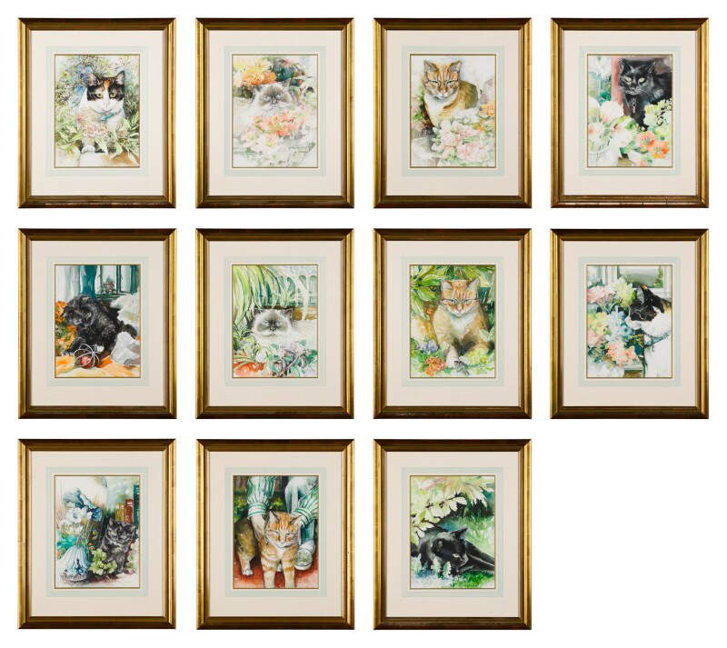 Freddie Mercury's cat portraits executed by Ann Ortman Freddie Mercury's cat portraits executed by Ann Ortman