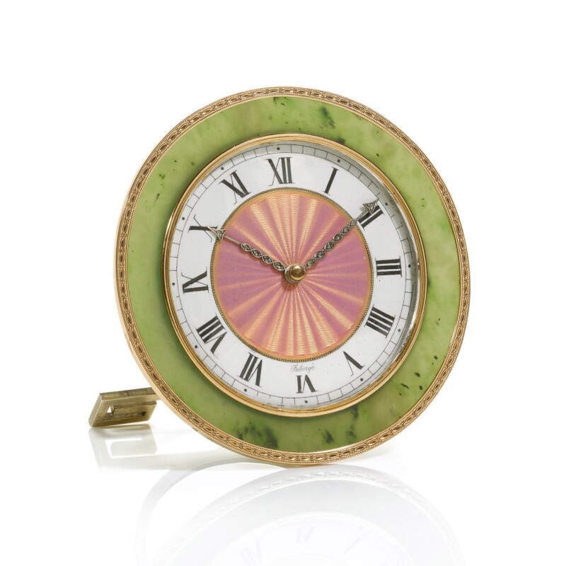 Fabergé clock, executed by Henrik Wigström (1908-1917) Fabergé clock, executed by Henrik Wigström (1908-1917)