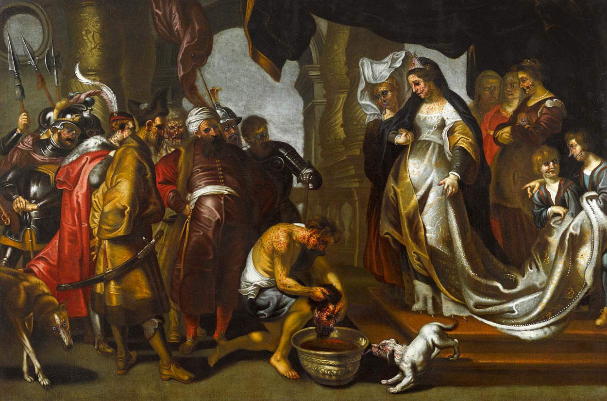 Jake et Dinos Chapman, Monument à la représentation des sans-abri, détail de la peinture