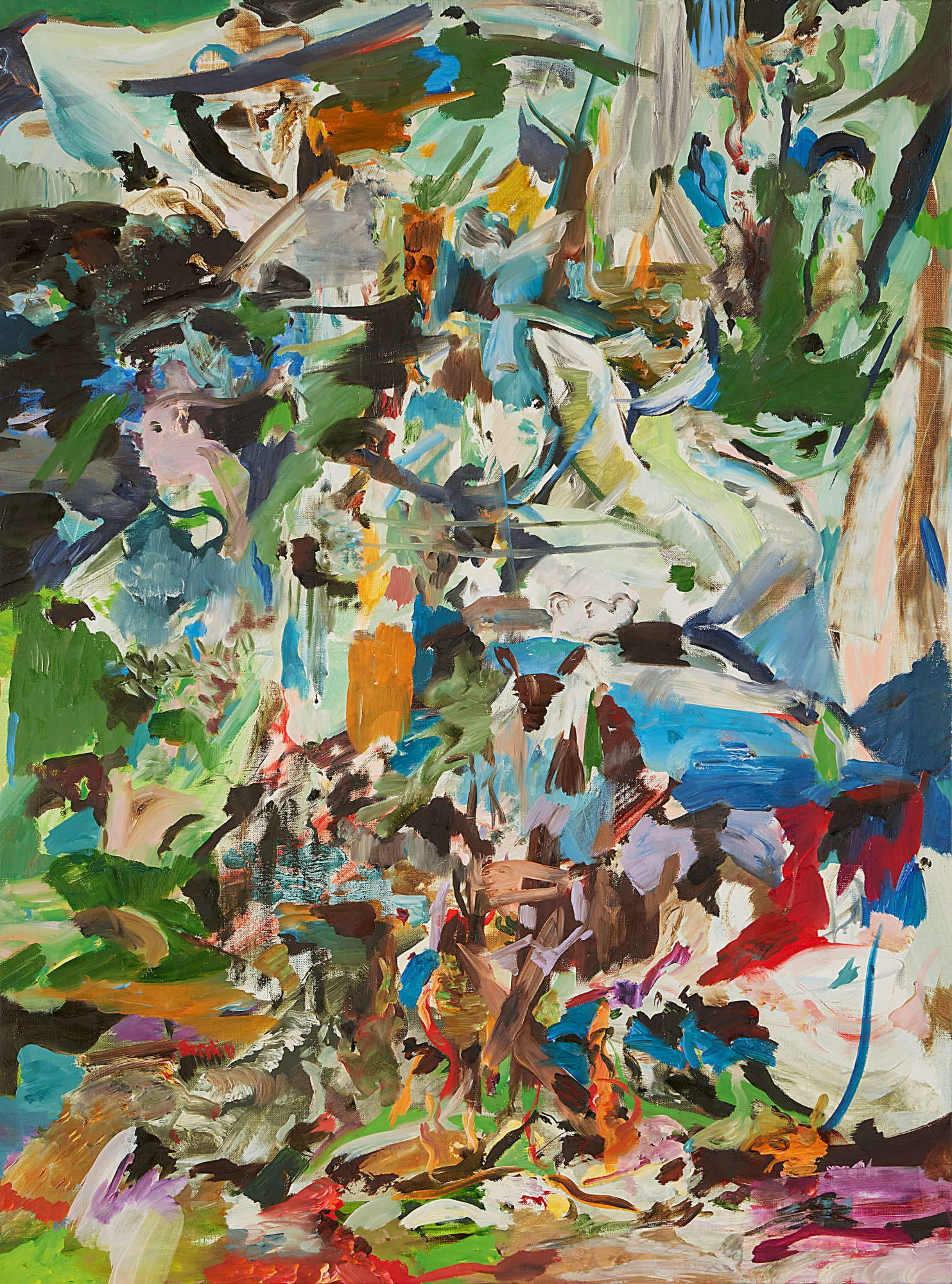 Cecily Brown, Running scared (2010; oil on canvas, 78.7 x 58.4 cm)