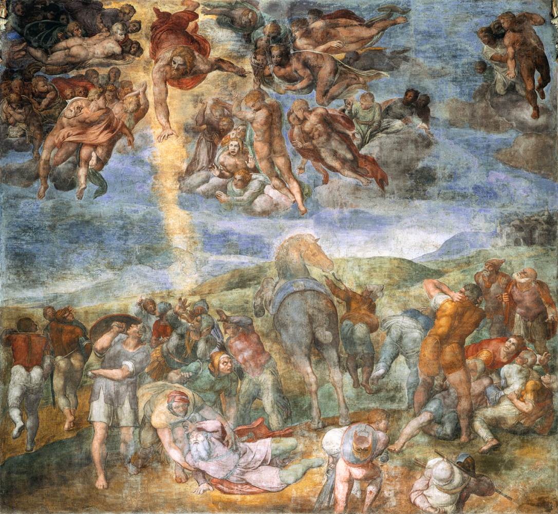 Michelangelo, The Conversion of Saul (1542-1545; fresco, 625 x 661 cm; Vatican City, Pauline Chapel)