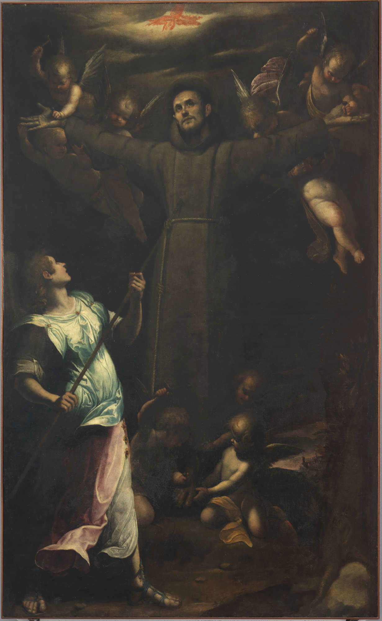 Filippo Paladini, Saint François en extase (huile sur toile, 270×165 cm ; Messine ; Musée régional) Filippo Paladini, Saint François en extase (huile sur toile, 270×165 cm ; Messine ; Musée régional)