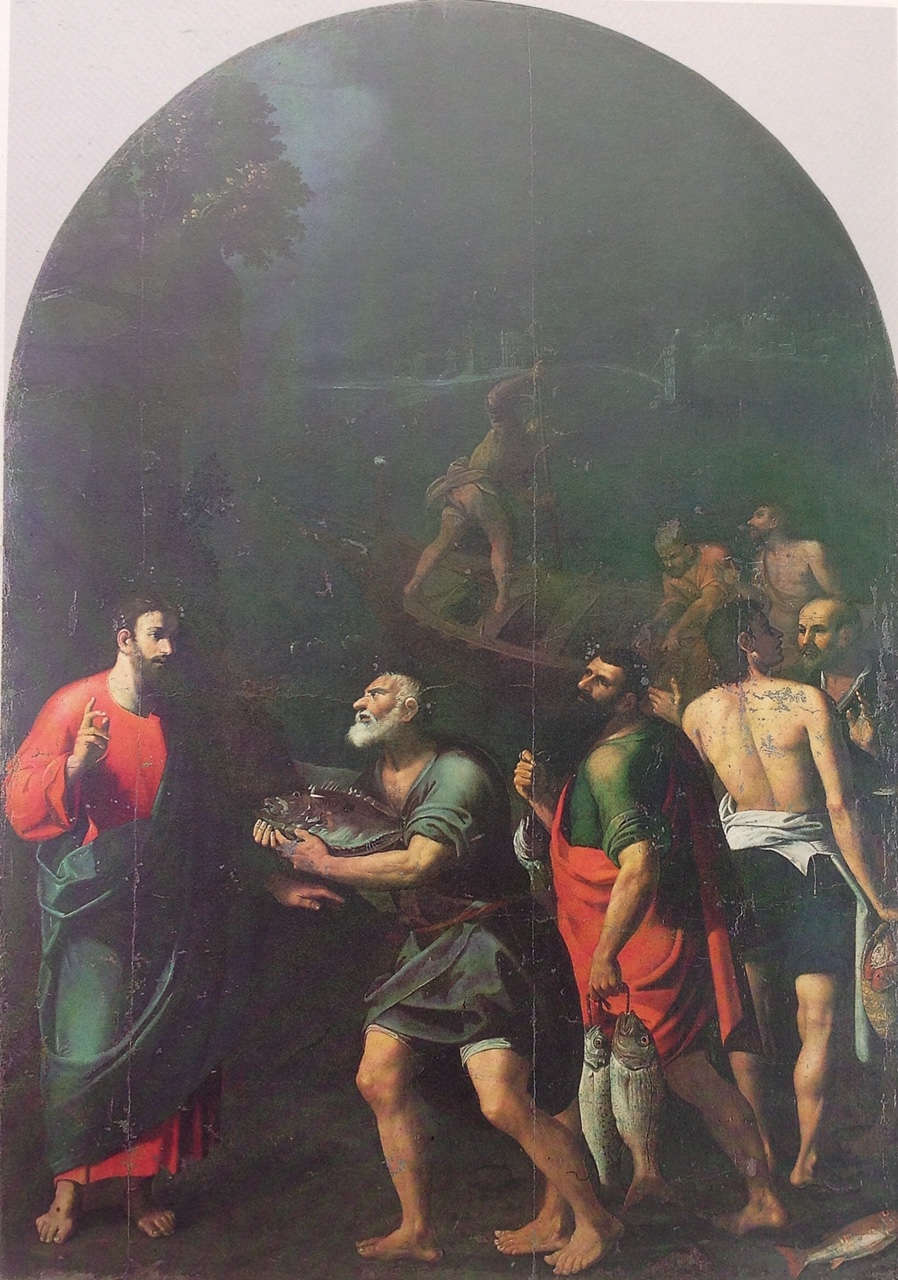 Giovan Simone Comandè, Pesca Miracolosa (huile sur toile, 330 × 232 cm ; Messine, musée régional) Giovan Simone Comandè, Pesca Miracolosa (huile sur toile, 330 × 232 cm ; Messine, musée régional)
