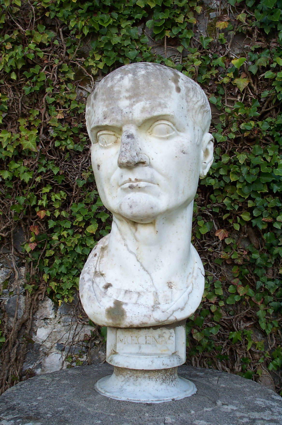 Arte romano, retrato masculino (siglo I d.C.; mármol; Galway, Coole Park) Arte romano, retrato masculino (siglo I d.C.; mármol; Galway, Coole Park)